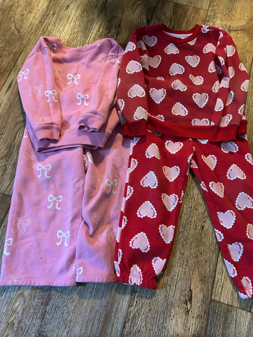 Garanimals Red Heart & Pink Bow Kids Pajama Bottoms Set